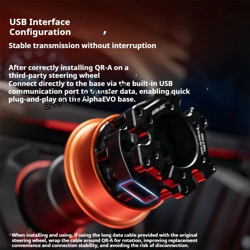 For Simagic QR-A QR Wheel Base Quick Release Adapter for Alpha EVO Base and Third-Party Steering Wheels