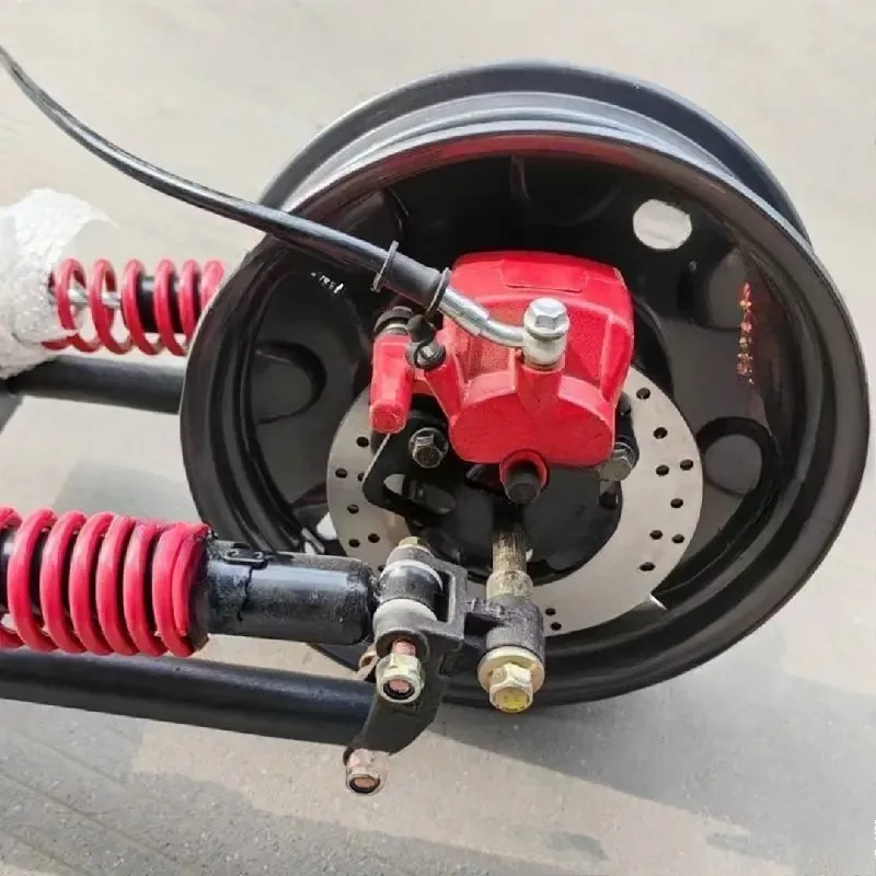 Electric tricycle front disc brake modified front oil brake modified left/right hand pump modified front disc brake