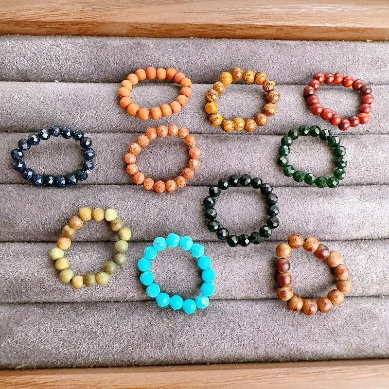 

Natural Green Sandalwood Prayer Beads New Chinese Style Zen Meditation Bracelet Relaxation Gift for Her Him