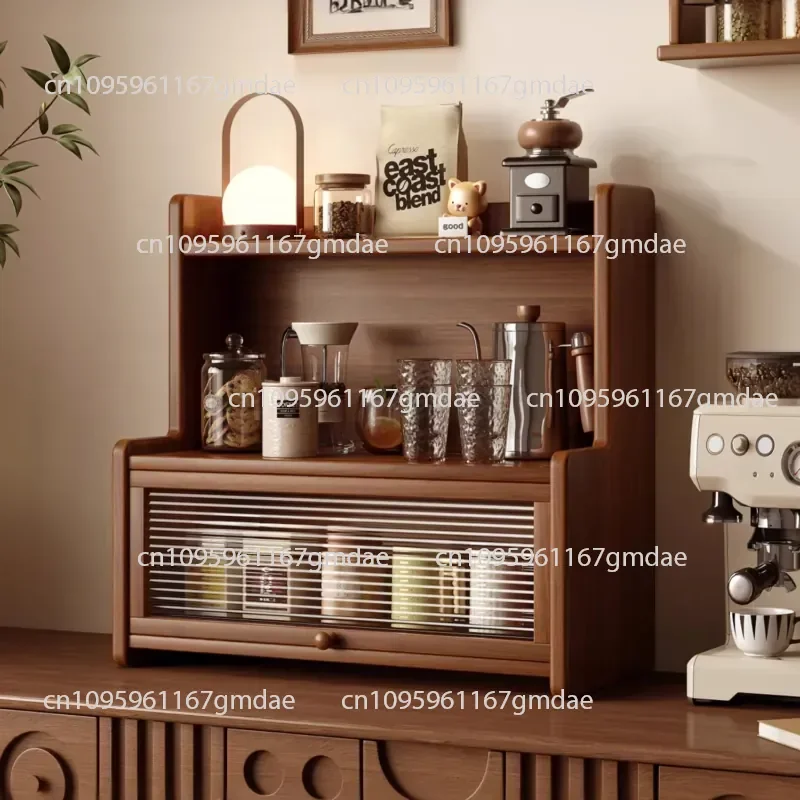 Solid wood cup holder, desktop dustproof water cup, tea cup, tea set, storage rack, coffee cup, dining table, side cabinet,
