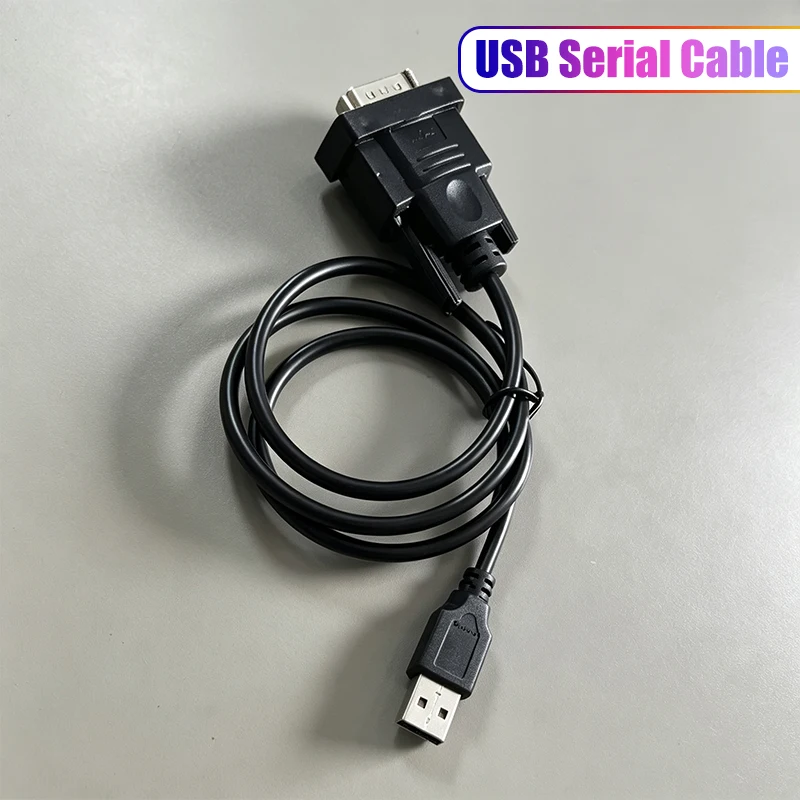 USB Serial Cable PVC Copper Wire Black RS232 Transfer Cord Compatible Win7 Win10 For Modem PDA Mobile Phone Digital Camera Card