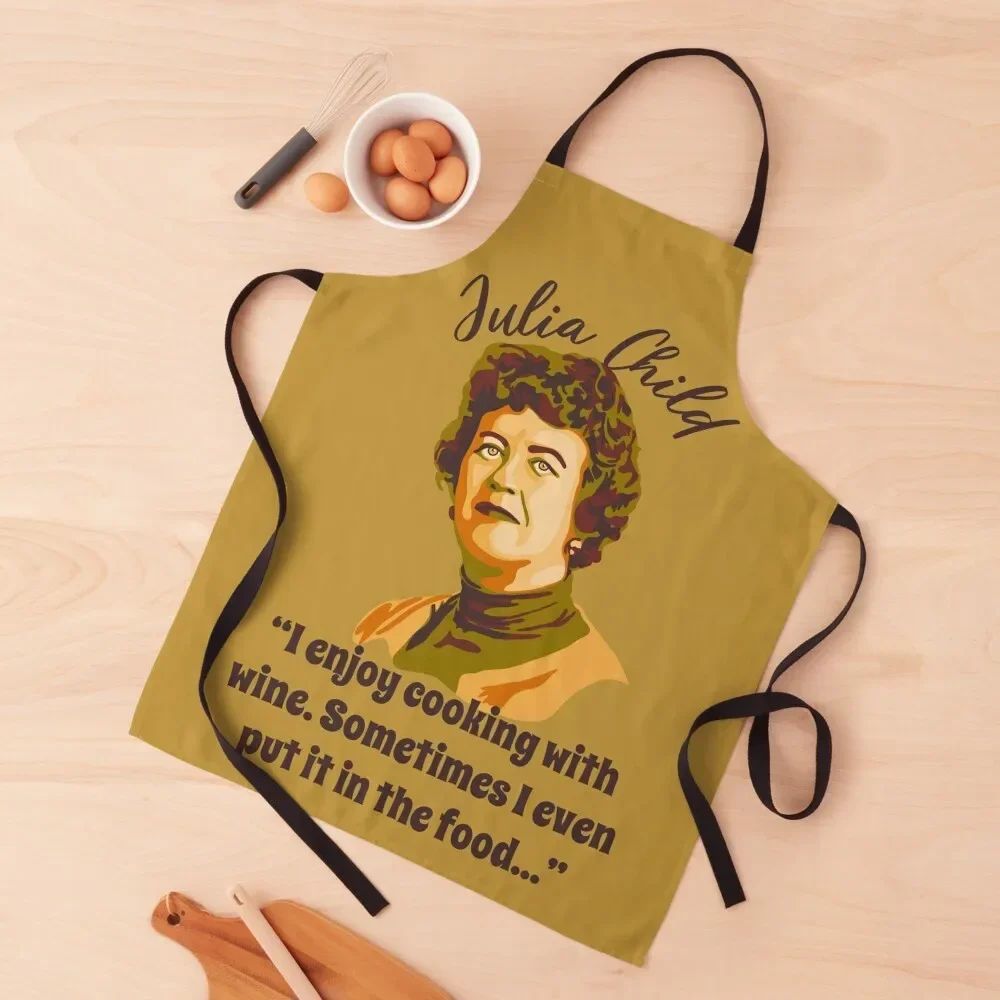 

Julia Child Portrait and Quote Apron Kitchen Apras For Women For Women Kitchen Woman Kitchens Kitchen Special Accessories Apron