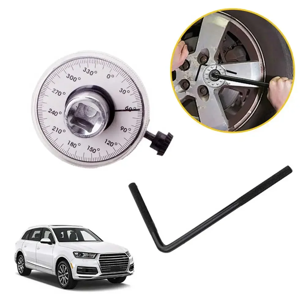 

Car Torque Wrench Torquemeter Dial Hand Tool Auto Repair Service Equipment Garage Calibrated in Degrees Tools Accessory