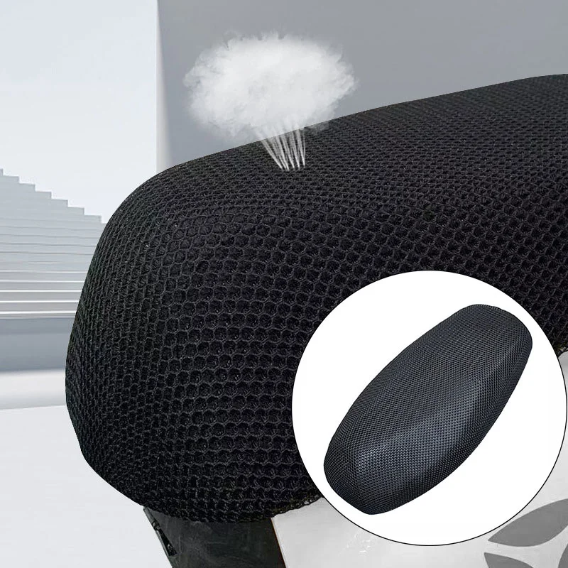 Motorcycle Cushion Seat Cover 3D Mesh Protectorl Anti-Slip Cushion Mesh Net Anti-skid Pad Mesh Seat Cover Motorcycle Accessories