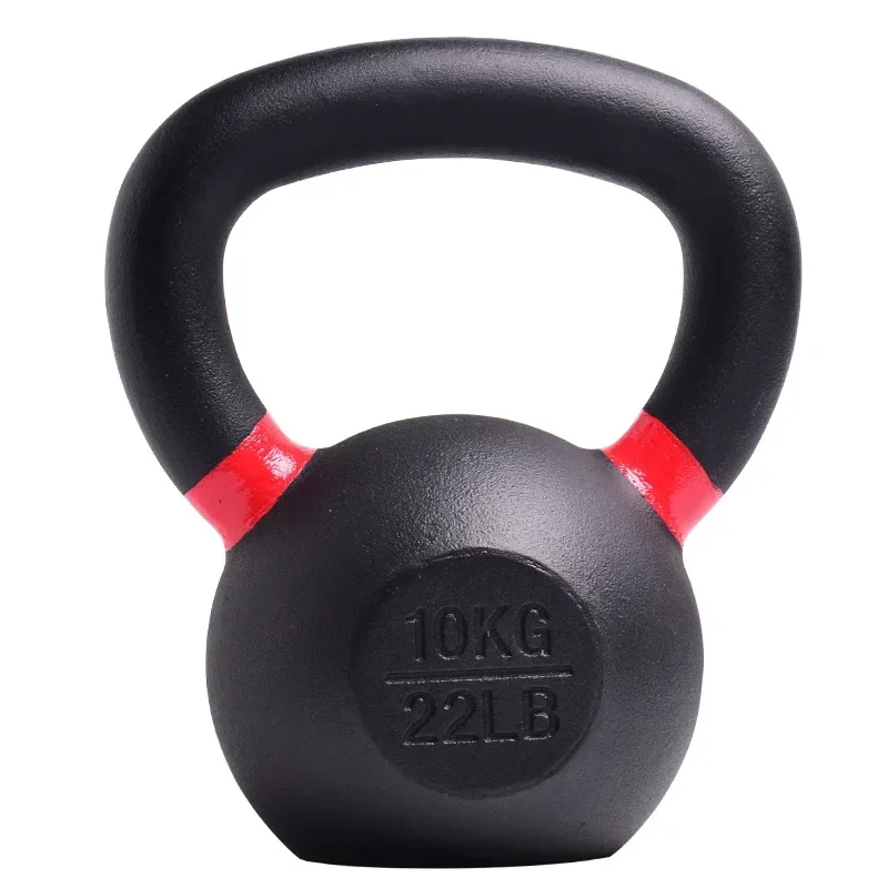 4kg-15kg Solid Cast Iron Kettle Kettle Dumbbell Competitive Male and Female Household Squat Hip Pure Iron Fitness Equipment.