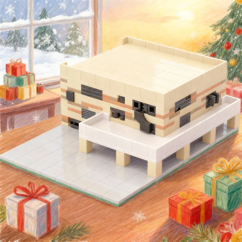 

334pcs MOC Architecture Building Eight Fourteen Model Blocks Assemble DIY Idea Toys Christmas Gifts Creative Education Brick