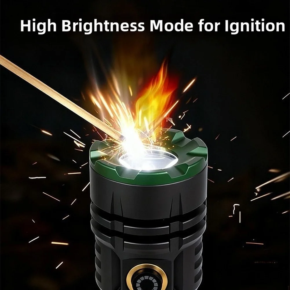 

For Camping Gear Zoomable Flashlight For Camping For Hiking Rechargeable Flashlight For Camping Adjustable Zoom Focus