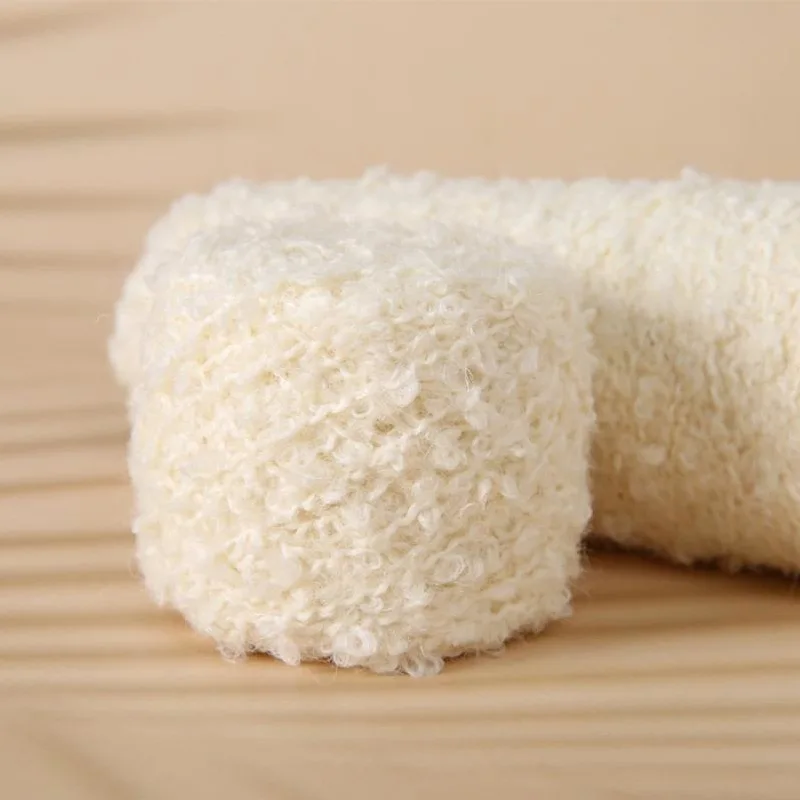 

200g 460m Alpaca Loop Wool Yarn Hand-braided Thread Hand Knitting Wool Crochet Yarn for DIY Sweater Soft Smooth Yarn