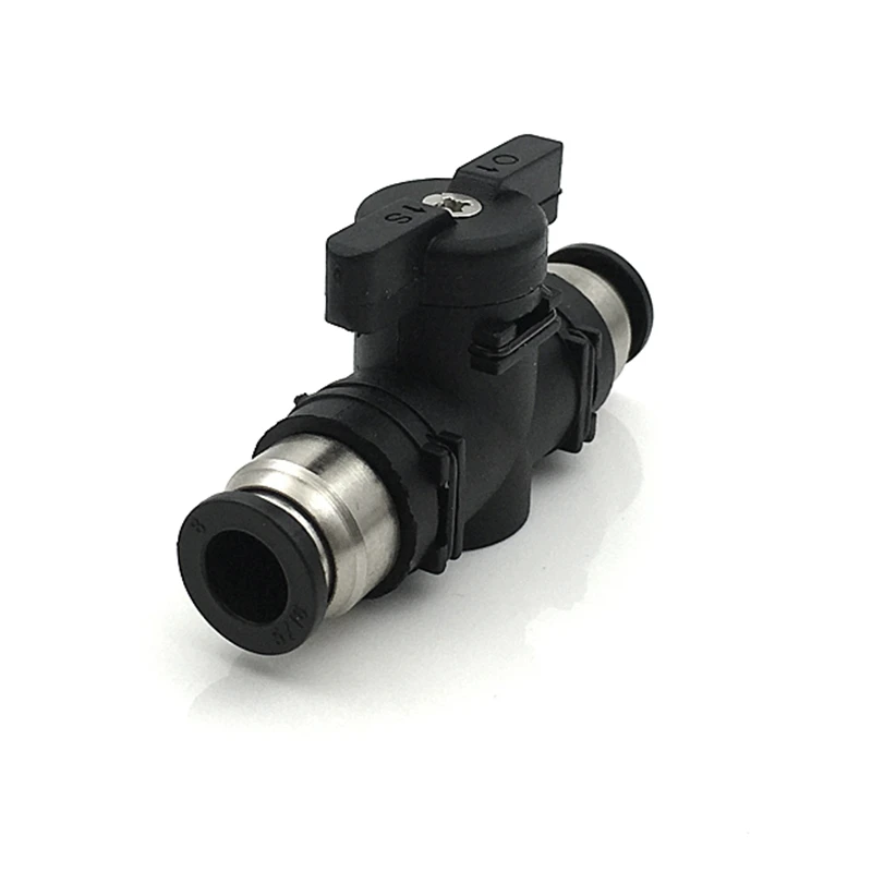 1pc Pneumatic Push In Joint Quick Air Flow Control Connector Adapter Tube Fitting 4mm 6mm 8mm 10mm 12mm Hand Valve Turn Switch