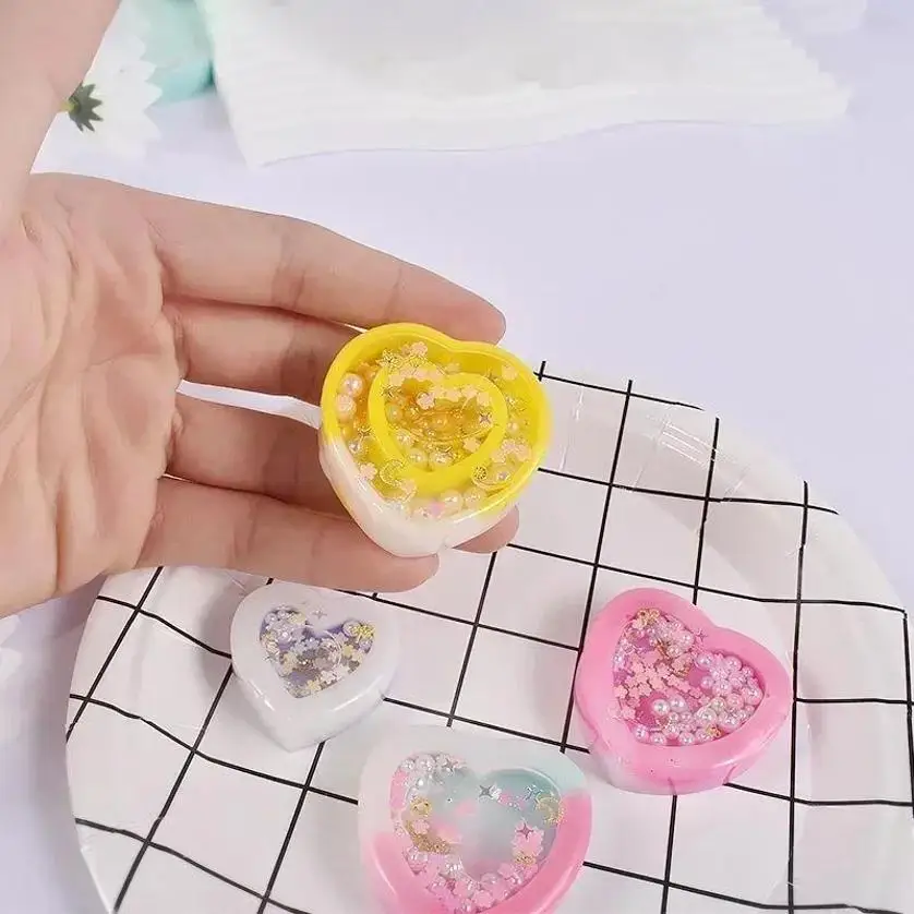 1 Pcs New Resin Shaker Silicone Molds DIY Heart Shape Mold Silicone Epoxy Resin Mold Jewelry Tools Jewelry Accessories - view 3