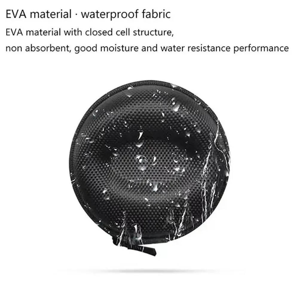 WaterProof Watch Storage Box Zippered Shock-Resistant Travel Watch Case Impact-Resistant EVA Material Smartwatch Holder