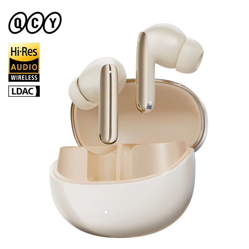 QCY MeloBuds Pro ANC Wireless Earphones 46dB Active Noise Cancellation Earbud Bluetooth 5.3 Hi-Res Audio with LDAC Headphones