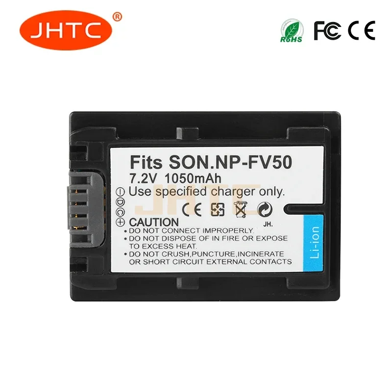 1050mAh NP-FV50 NP FV50 Battery For Sony NP-FV30 NP-FV40 HDR-CX150E HDR-CX170 HDR-CX300 Camera Batterie For NPFV50