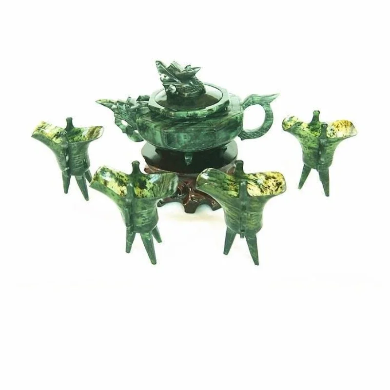 Jiuquan luminous cup jazz cup octagonal dragon pot wine set