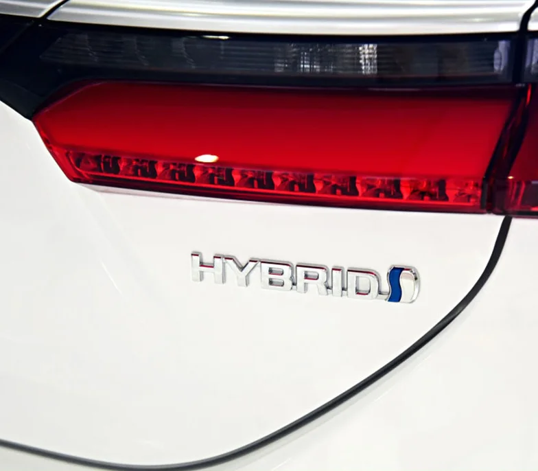 1 قطعة ثلاثية الأبعاد ABS الهجين سيارة رسالة الحاجز المصد الخلفي الجذع الجانب شعار ملصق شارة ملصق مائي التصميم اكسسوارات السيارات #6