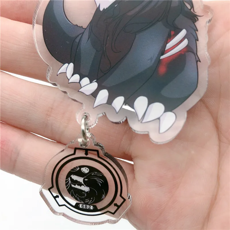 SCP Foundation Anime Badge Keychain Accessories Halloween Cosplay Pendant Prop Gift