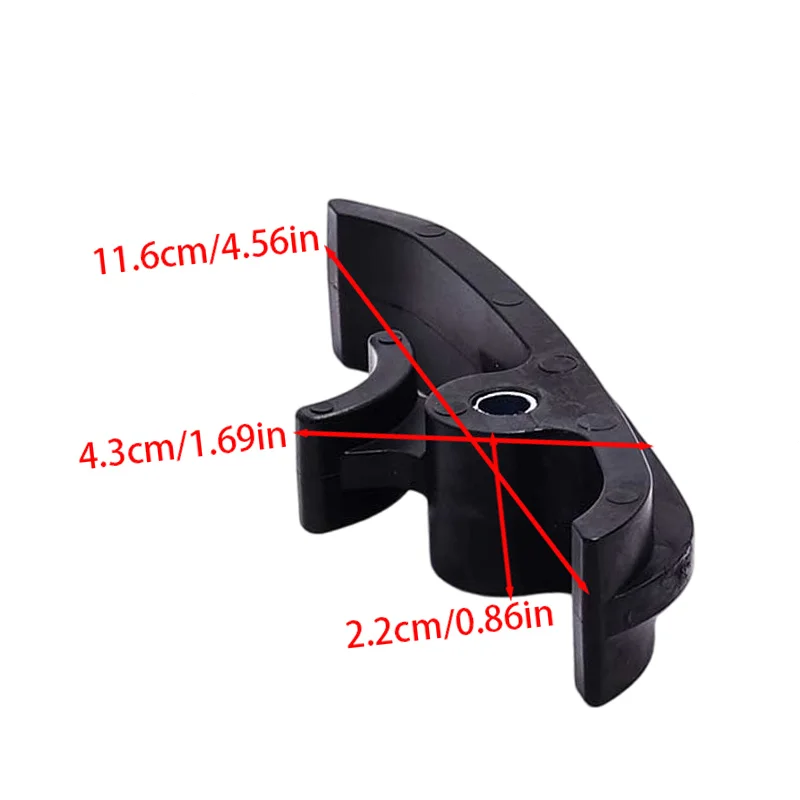 Black Chain Slider for Off-Road Motorcycle Rear Fork, Prevents Friction & Buffers Chain Jump