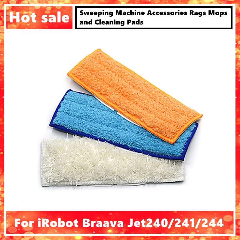 Suitable for iRobot Braava Jet240/241/244 Sweeping Machine Accessories Rags Mops and Cleaning Pads