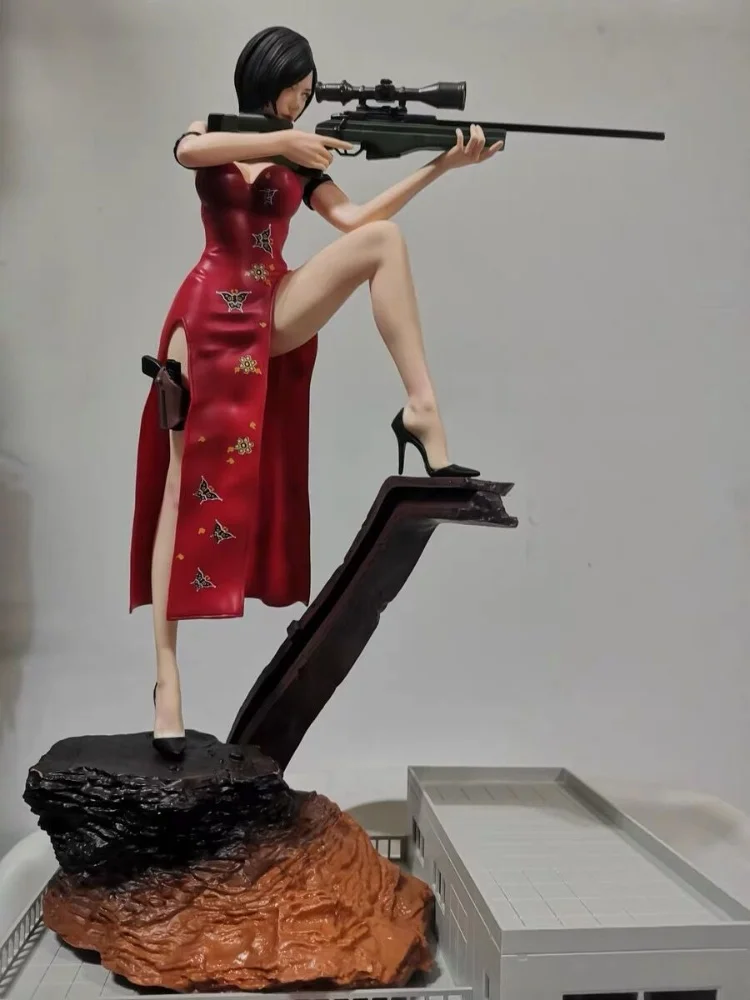 Anime Figure Toy 36cm Ada Wong Biohazard Girls Figure Game Action Figures Collectible Statue Doll Birthday Toy Gift Pvc Gk Model