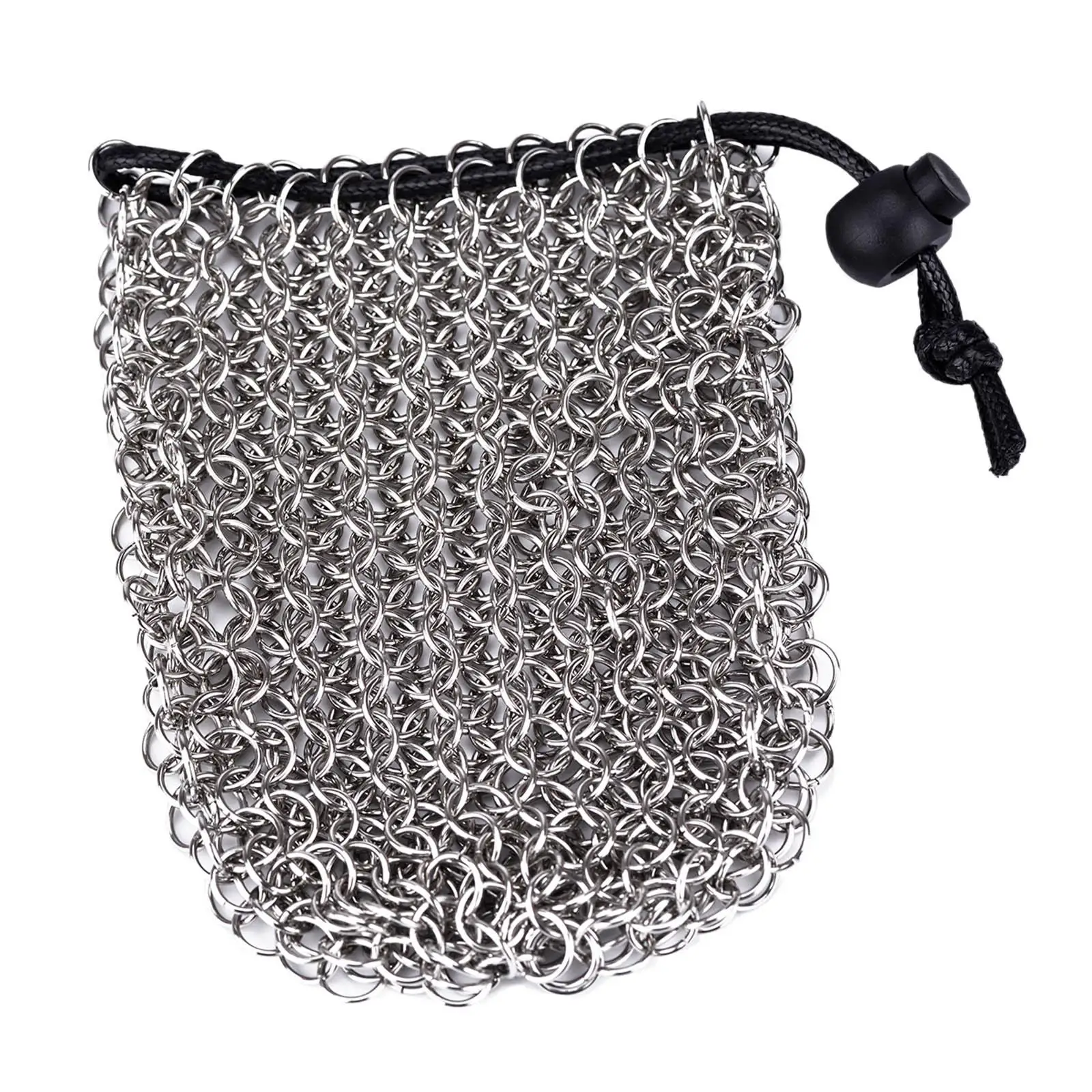 

Portable Chainmail Dice Bag Stainless Steel Rust-Proof Durable Gift DND Dice Pouch Board Games Bag for Table Game Coins Keys