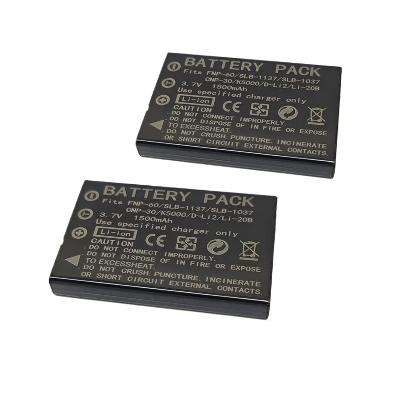 NP-60 3,7 V 1500 mAh SLB-1037 CNP30 KLIC-5000 D-Li2 Li-20B Kamera Akku + Ladegerät für Fujifilm F50I F501 F401 F410 F601 F601Z