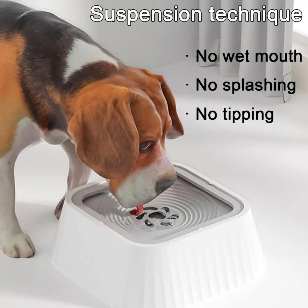

Dog Drinking Water Bowl Floating，Pet Water Fountain，Slow Feeder，Anti-Splash，Floating Plate Dog Bowl，Anti-Over Dog Bowl