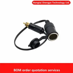 12V 24V EU Plug Cigarette Lighter Socket for BMW DIN Hella Motorcycle Charger Convertible to Car Adapter