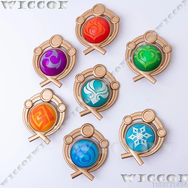 

Vision Badge Genshin Impact Cosplay Xiao Kaedehara Kazuha Kamizato Ayaka Ayato Sayu Tao Women Men Holloween Navidad Carnaval
