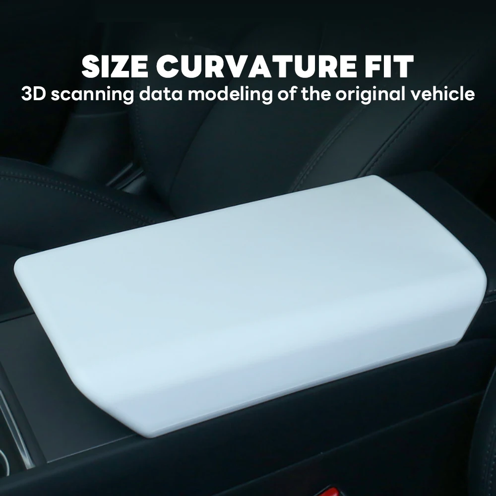 for Tesla Model Y Launch 2025 Model 3 Highland 2024 TPE Soft Car Center Console Armrest Lid Auto Central Armrest Box Pad Cover