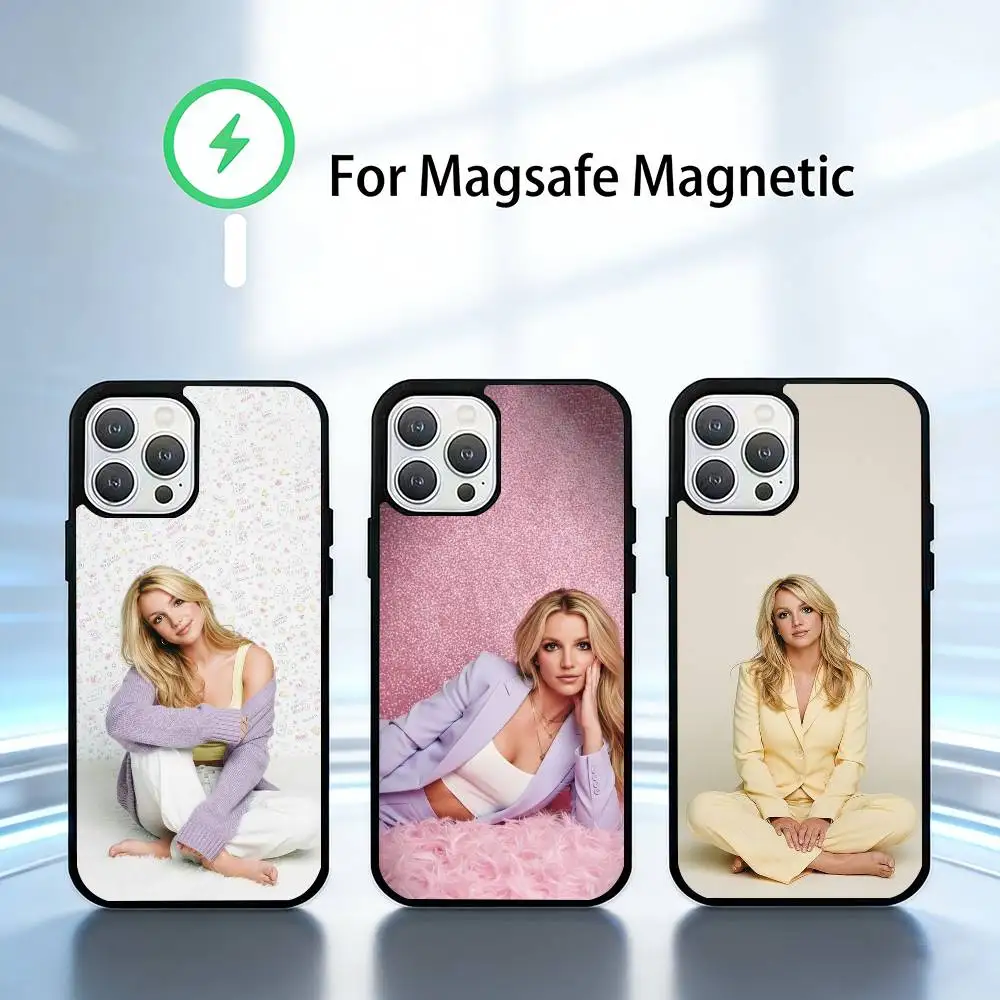 

Singer britney spears Phone Case For iPhone17,16,15,14,13 Plus,Pro Max Magnetic For Magsafe Wireless Charging