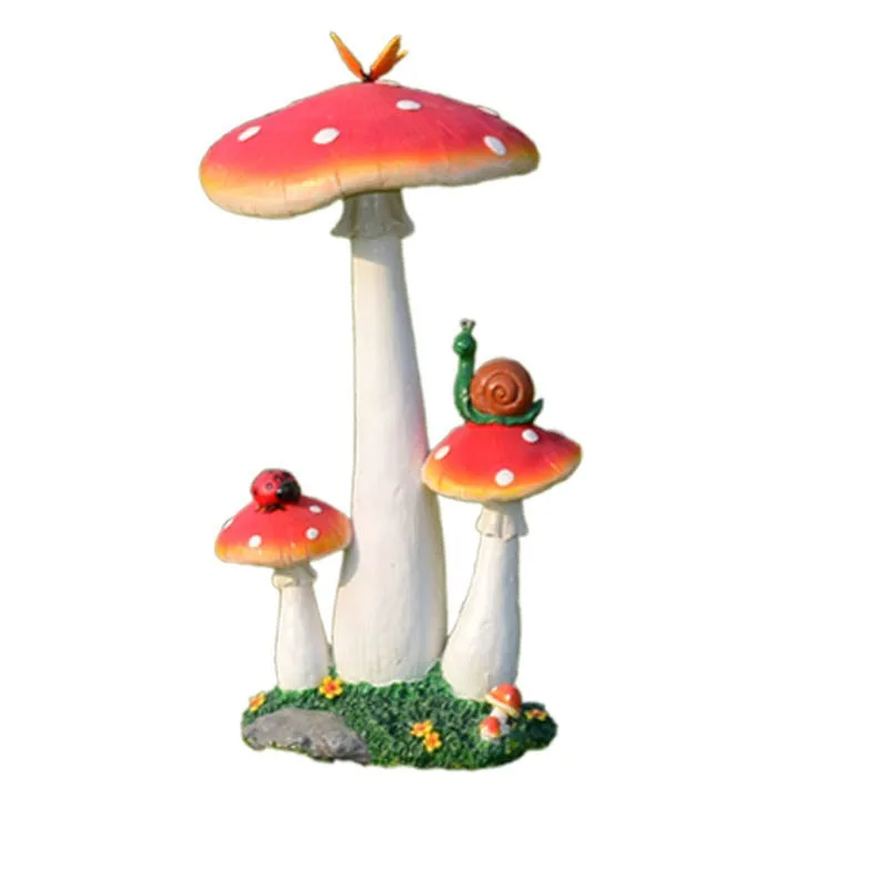 

Large mushroom ornament outdoor garden courtyard