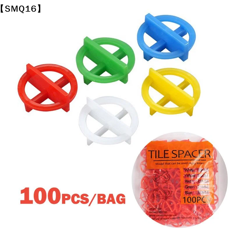 100PcsTile Leveling System Clips Spacers Wedge For Floor Wall Tile Installation With Plastic Sizes 1 To 3mm【SMQ】