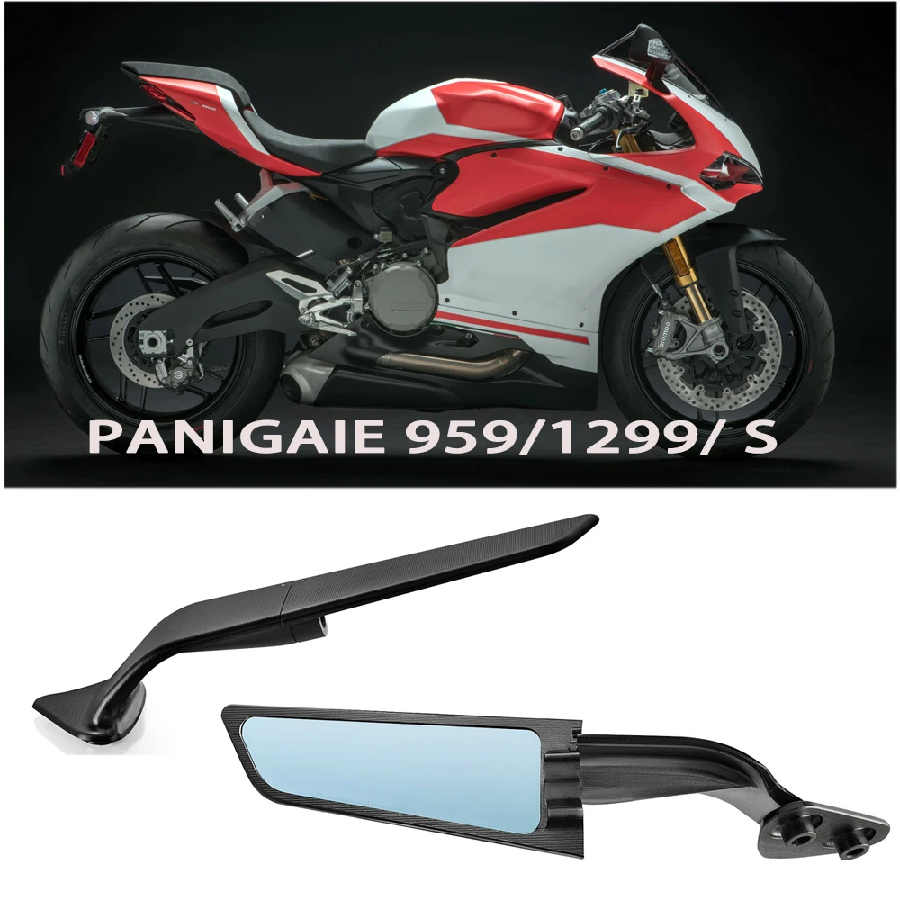 Motorcycle Rearview Mirror Aluminum Rotatable Invisible Rearview Mirror For Ducati Panigale 959 Corse Panigale 1299 S New