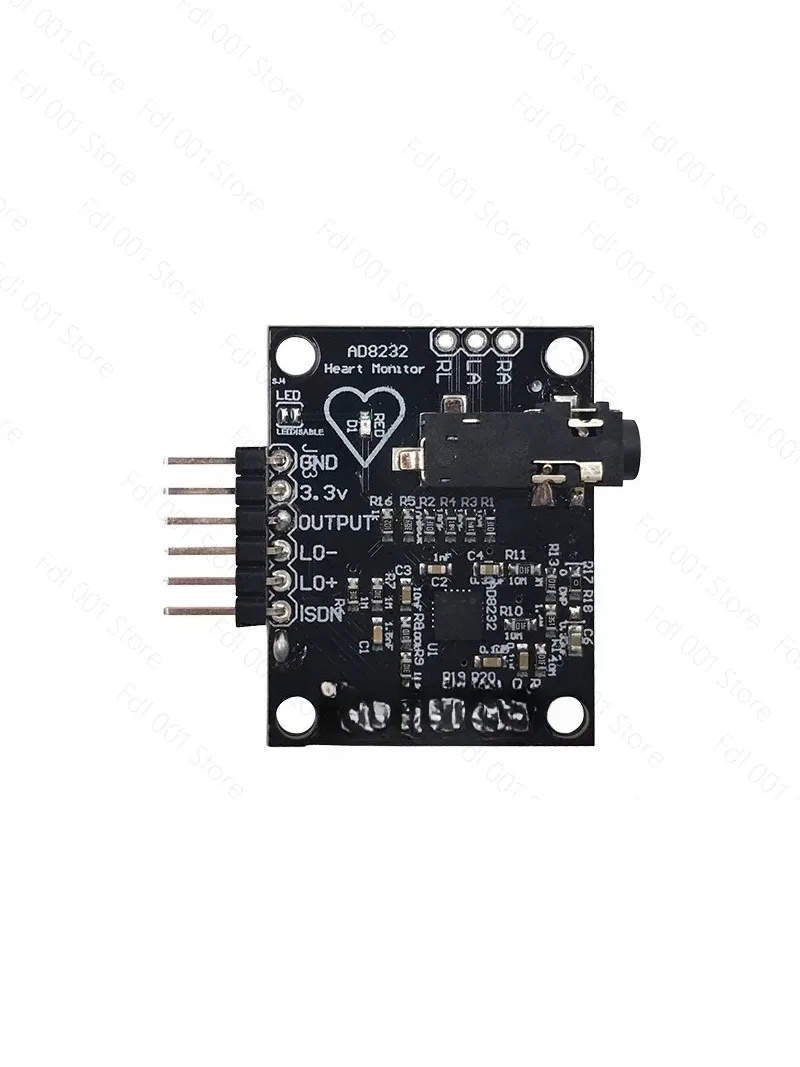 2026 AD8232 ECG Sensor Pulse Heart Rate ECG Acquisition Module Analog Measurement ECG Detection Single Chip Microcomputer