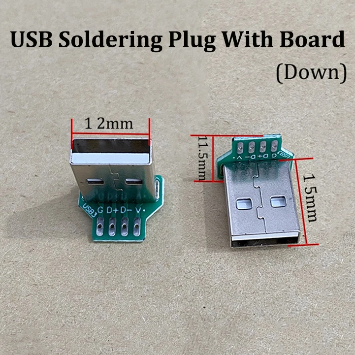 1 Stück USB 2.0 Stecker DIY Lötstecker Gerade/L-Typ Winkel Typ C Micro Stecker-Buchse-Adapter für Auto-DVR-Dashcam Daten- und Stromversorgung – Detail 10