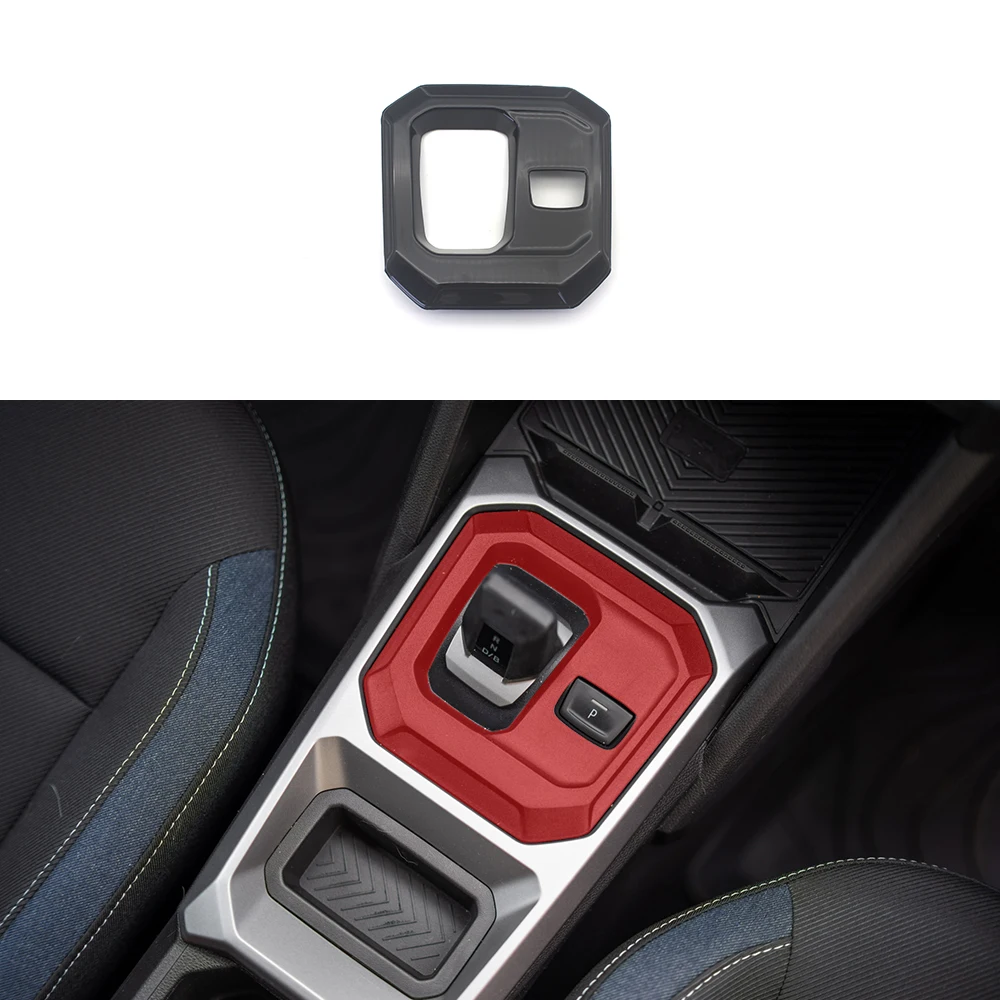 ABS Carbon Fiber Color Gear Shift Panel Trim For Dacia Duster 5