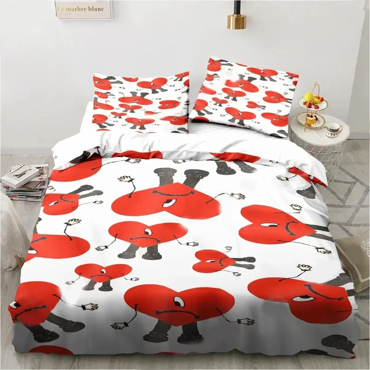 Funny Bad Bunny Un Verano Sin Ti Bedding Set Polyester Quilt Cover Pillowcase Comforter King Queen Size  Duvet Cover Bed Set