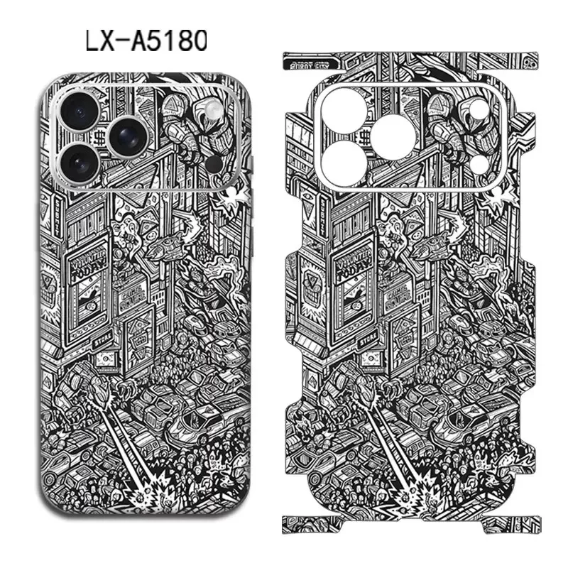 

For Apple iPhone 17 pro 17 pro max 17 Air Full Cover Decal Wrap Skin Colorful Rear Protective Sticker Film