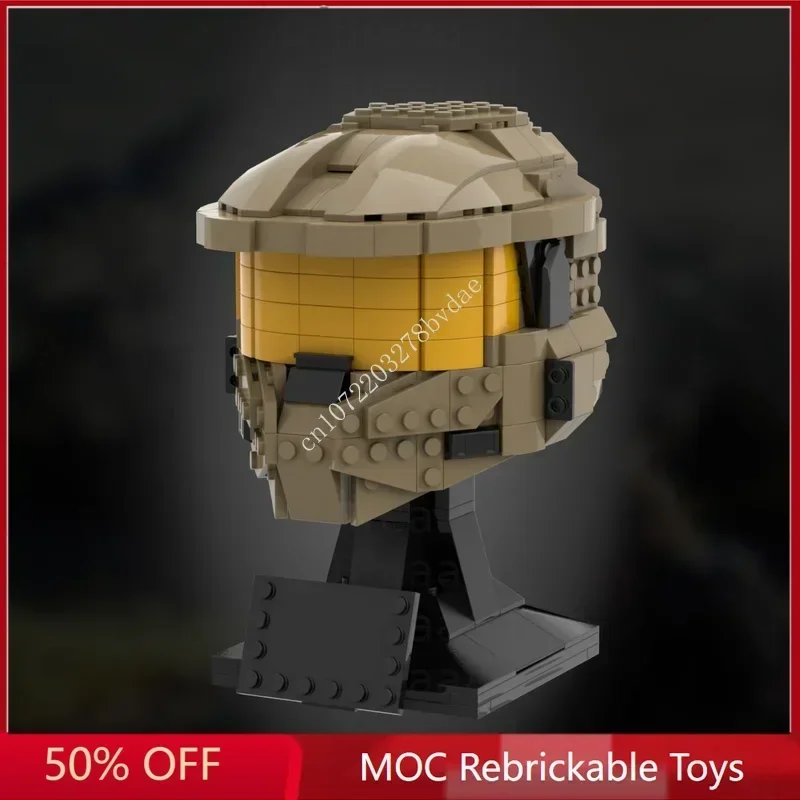 

Конструктор Star Plan MOC John-117: Модель космического корабля для сборки, 418 деталей, развивающая игрушка-головоломка, подарок на день рождения/Рождество
