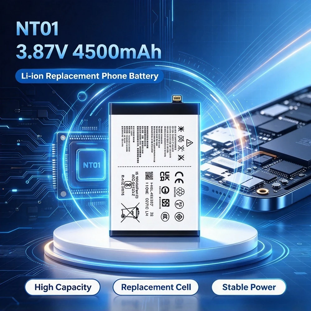 NT01 3.87V 4500mAh Li-ion Replacement Phone Battery for Nothing Phone 1 One NT01 Smartphone High Capacity Spare Battery Pack