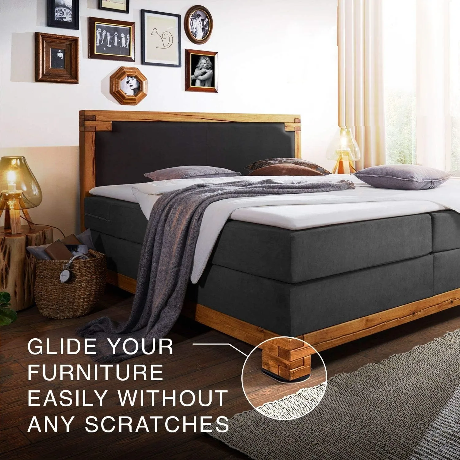 4-Pack Heavy Duty Furniture Gliders - 9.5\