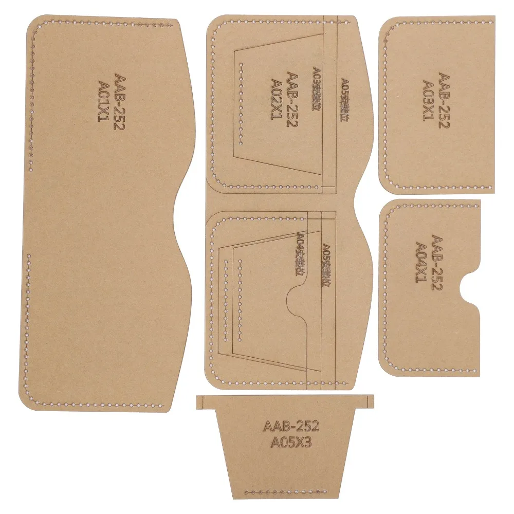 

Набор из 5 прозрачных акриловых шаблонов для точной резки, акриловые формы для узоров на коже, трехслойный дизайн