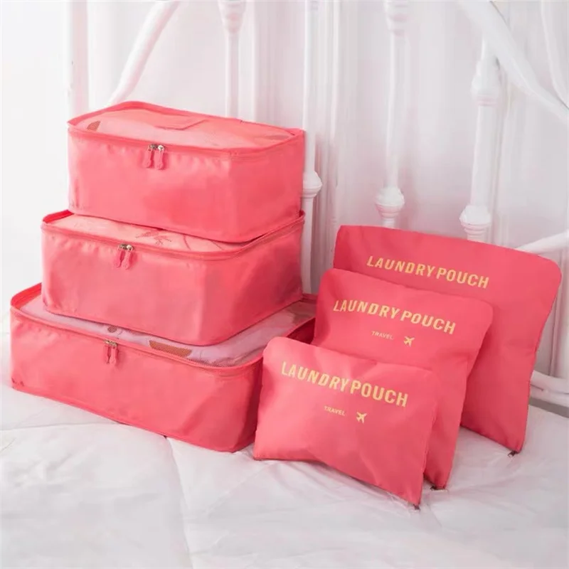 Samendrukbare Opbergtas Set Driedelige Compressie Verpakking Kubus Reisbagage Organizer Opvouwbare Reistas Organizer