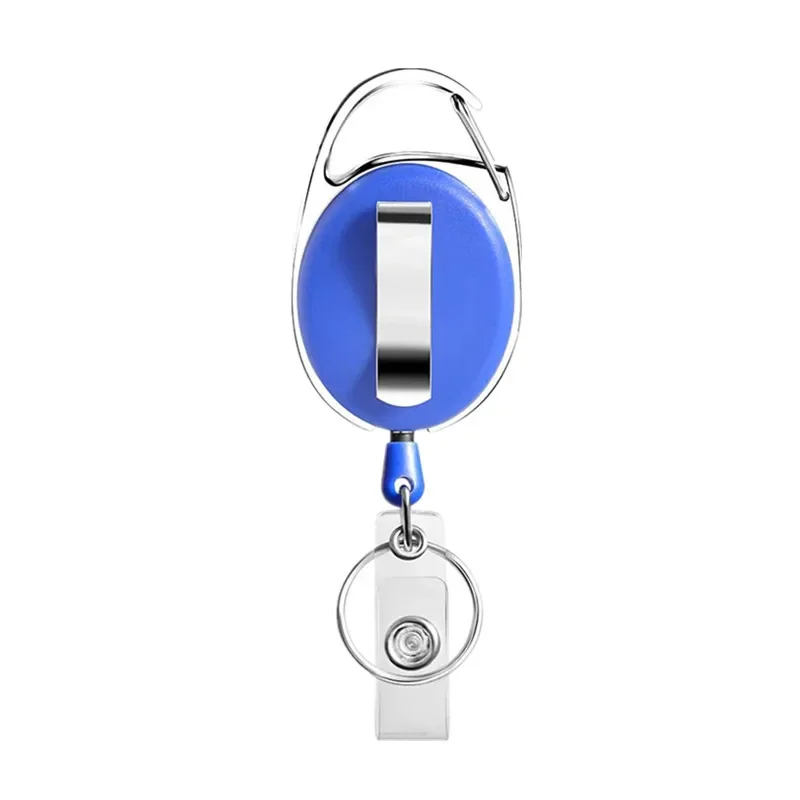 Uniclife Duim-Groef Badgehouder 2-Kaart - Transparant Met Intrekbare Haspel (2 Stuks)