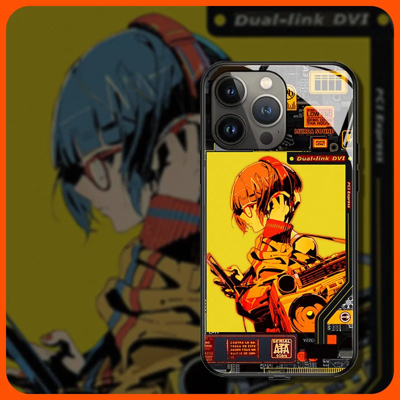 Demon Slayer Anime Girl Luminous Phone Case For Huawei mate60 pro plus Nova8/9/10 pro Honor Magic4/3pro play6TPro v40 X40 Shells