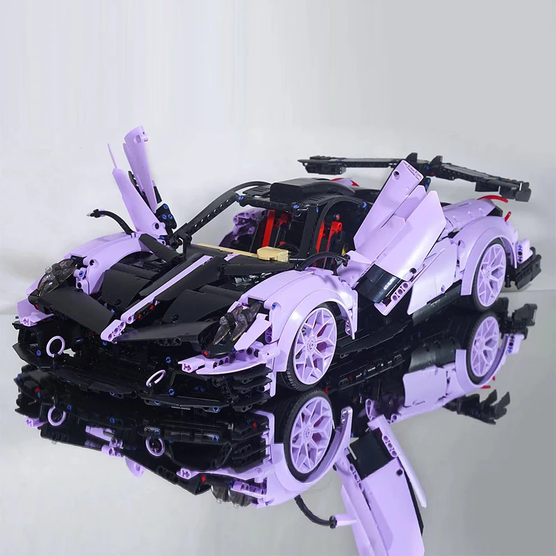 3428PCS Technical Pagani Huayrar R Super Sport Car Building Blocks New MOC Assemble Bricks Vehicle Toys Collection Adult Gifts