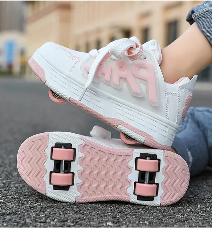 

New rampage shoes Four wheel kids roller skates for boys Detachable shoes with wheels Roller skates for girls kids sneakers