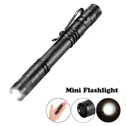 Mini linterna LED portátil, útil para exteriores, bombilla pequeña impermeable, linterna de bolsillo, lámpara para acampar y cazar