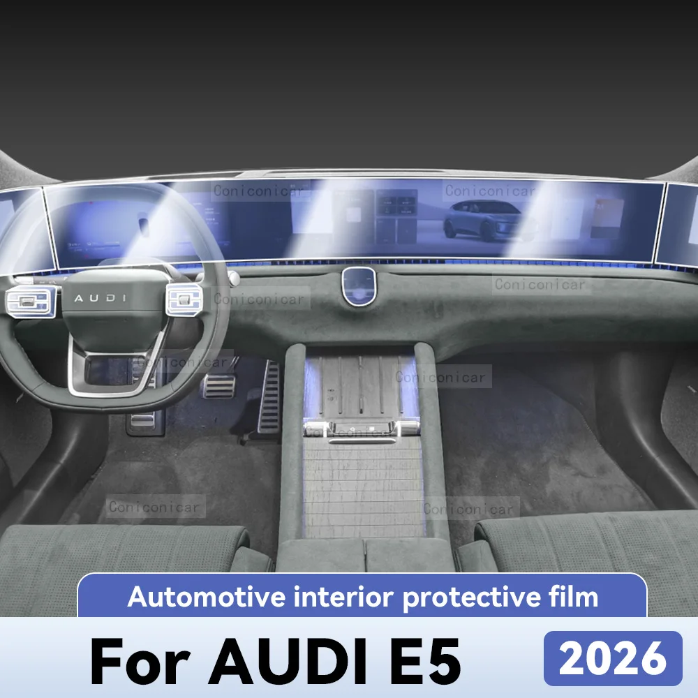 

Для AUDI E5 2026, защитная пленка из ТПУ для салона автомобиля, защита от царапин, инструмент, центральное управление, навигационные аксессуары
