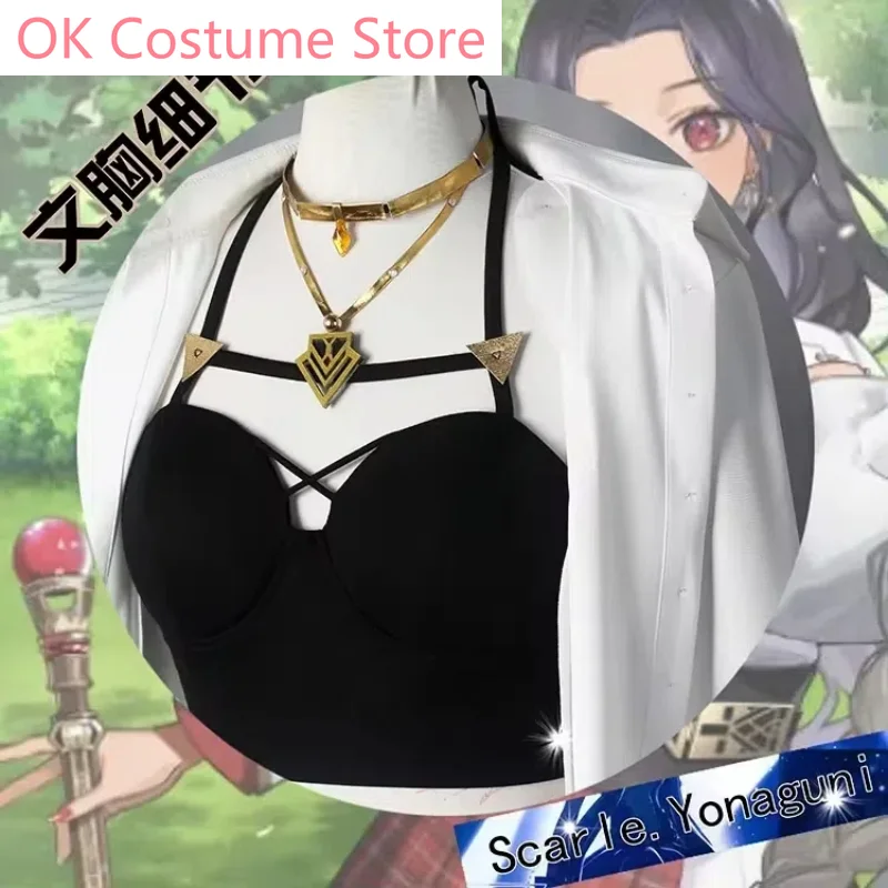 Vtuber Nijisanji EN ILUNA Scarle Yonaguni Game Suit Gorgeous Uniform Cosplay Costume Halloween Party Role Play Outfit